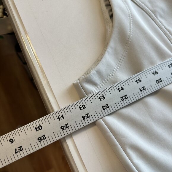 Ladies Port Authority White Vest 3XL Sleeveless Zip Up Fleece Lining Pockets - Picture 7 of 11